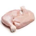 A whole chicken displayed, highlighting quality and freshness from The National Halal Meat, ready for cooking
