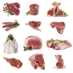 Assorted mix of lamb cuts from The National Halal Meat, showcasing quality and variety as a trusted Halal Meat Supplier